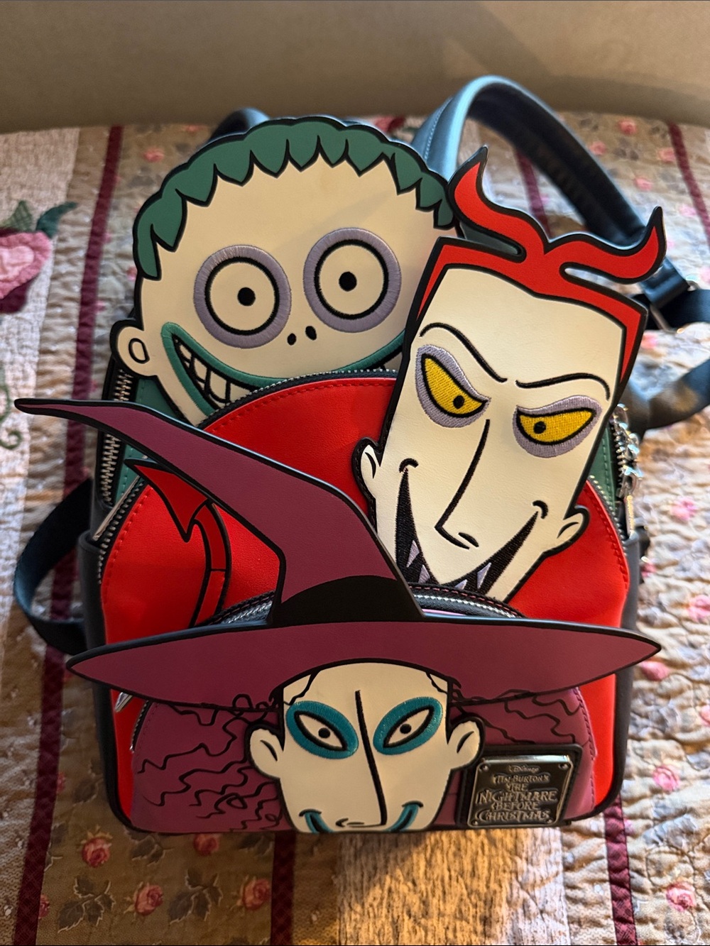 Disney The Nightmare Before Christmas Multi-Color Character Mini Backpack